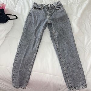 Zara high waist, gray washed jeans